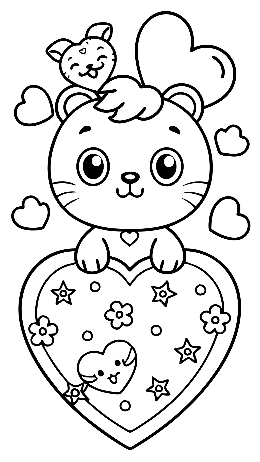 coloriages gratuits de la valentine imprimable